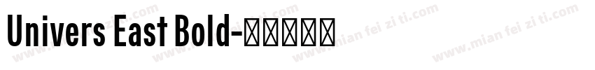 Univers East Bold字体转换